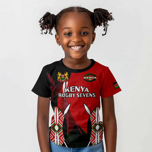 Custom Kenya Rugby Sevens Kenyan Sporty Version Kid T shirt