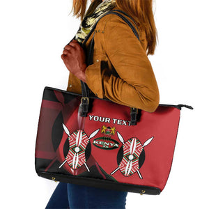 Custom Kenya Rugby Sevens Kenyan Sporty Version Leather Tote Bag