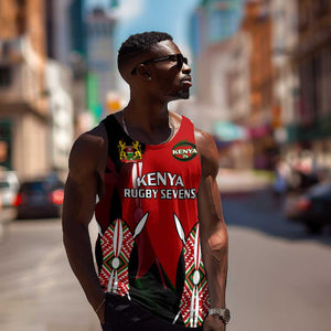 Custom Kenya Rugby Sevens Kenyan Sporty Version Men Tank Top