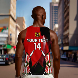 Custom Kenya Rugby Sevens Kenyan Sporty Version Men Tank Top