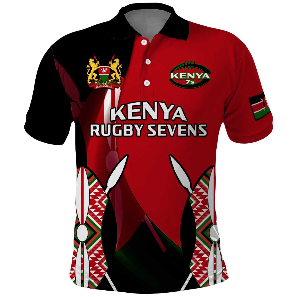 Custom Kenya Rugby Sevens Kenyan Sporty Version Polo Shirt