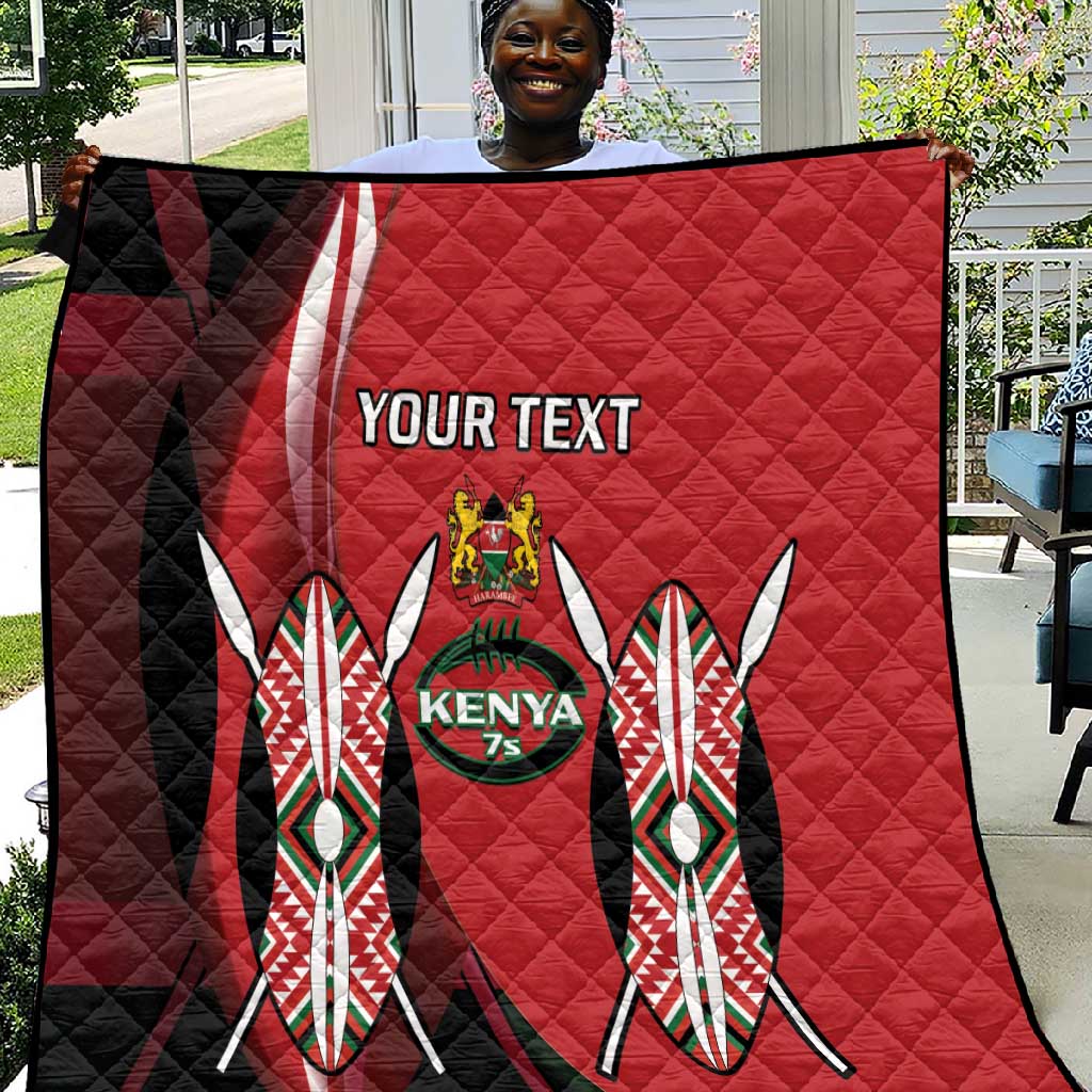 Custom Kenya Rugby Sevens Kenyan Sporty Version Quilt