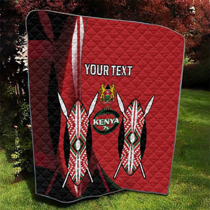 Custom Kenya Rugby Sevens Kenyan Sporty Version Quilt