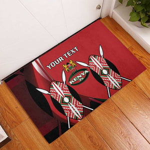 Custom Kenya Rugby Sevens Kenyan Sporty Version Rubber Doormat