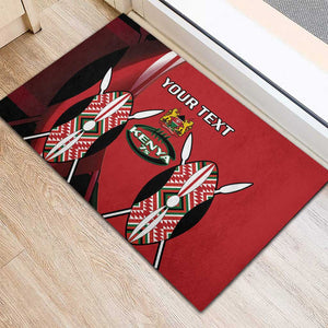 Custom Kenya Rugby Sevens Kenyan Sporty Version Rubber Doormat