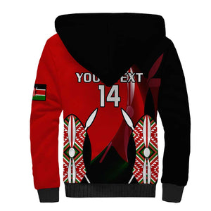 Custom Kenya Rugby Sevens Kenyan Sporty Version Sherpa Hoodie