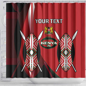 Custom Kenya Rugby Sevens Kenyan Sporty Version Shower Curtain