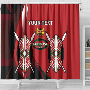 Custom Kenya Rugby Sevens Kenyan Sporty Version Shower Curtain