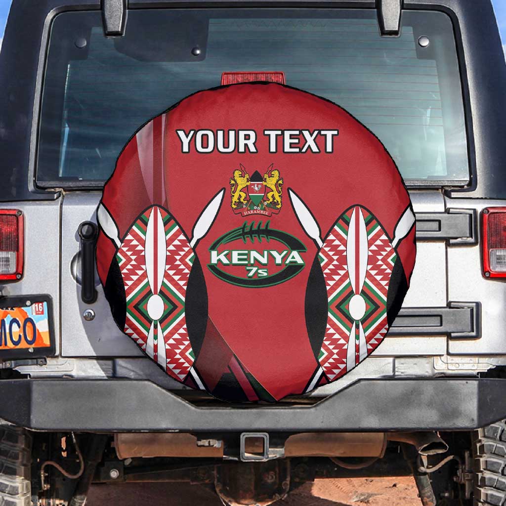 Custom Kenya Rugby Sevens Kenyan Sporty Version Spare Tire Cover