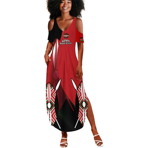 Custom Kenya Rugby Sevens Kenyan Sporty Version Summer Maxi Dress