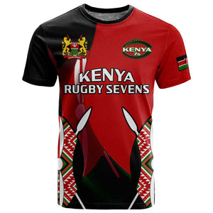 Custom Kenya Rugby Sevens Kenyan Sporty Version T shirt