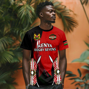 Custom Kenya Rugby Sevens Kenyan Sporty Version T shirt