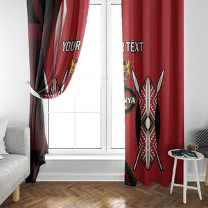 Custom Kenya Rugby Sevens Kenyan Sporty Version Window Curtain