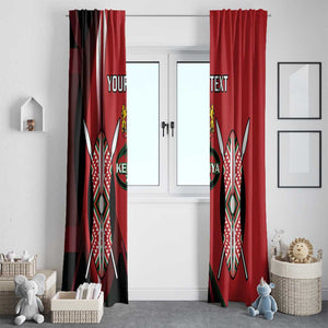 Custom Kenya Rugby Sevens Kenyan Sporty Version Window Curtain