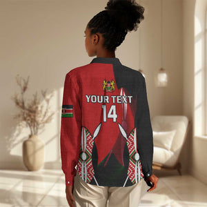 Custom Kenya Rugby Sevens Kenyan Sporty Version Women Casual Shirt