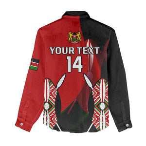 Custom Kenya Rugby Sevens Kenyan Sporty Version Women Casual Shirt