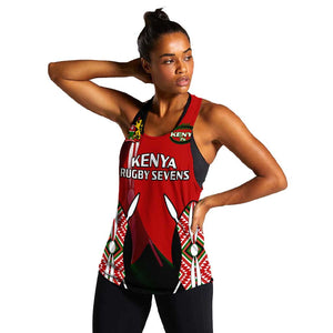 Custom Kenya Rugby Sevens Kenyan Sporty Version Women Racerback Tank