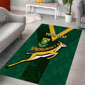 Custom South Africa Rugby Go Blitzboks Sevens Area Rug