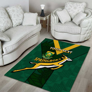 Custom South Africa Rugby Go Blitzboks Sevens Area Rug