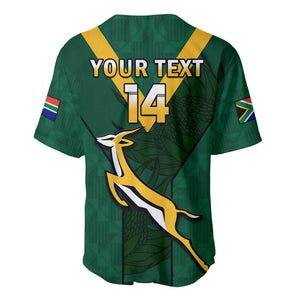 Custom South Africa Rugby Go Blitzboks Sevens Baseball Jersey