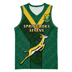 Custom South Africa Rugby Go Blitzboks Sevens Basketball Jersey LT14