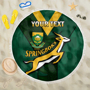 Custom South Africa Rugby Go Blitzboks Sevens Beach Blanket