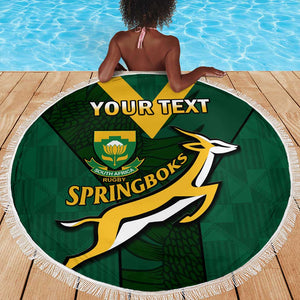 Custom South Africa Rugby Go Blitzboks Sevens Beach Blanket