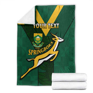 Custom South Africa Rugby Go Blitzboks Sevens Blanket