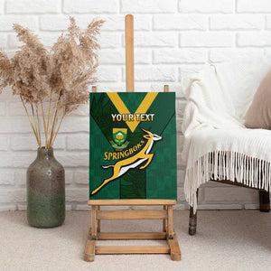 Custom South Africa Rugby Go Blitzboks Sevens Canvas Wall Art