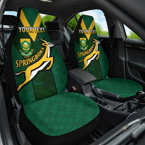 Custom South Africa Rugby Go Blitzboks Sevens Car Seat Cover