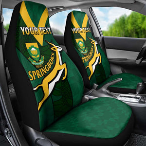 Custom South Africa Rugby Go Blitzboks Sevens Car Seat Cover