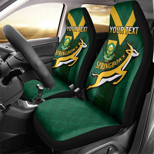 Custom South Africa Rugby Go Blitzboks Sevens Car Seat Cover