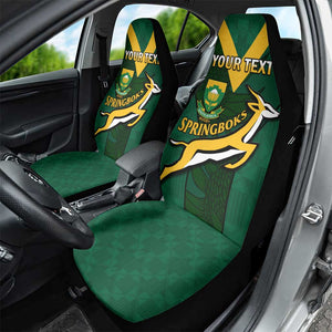 Custom South Africa Rugby Go Blitzboks Sevens Car Seat Cover