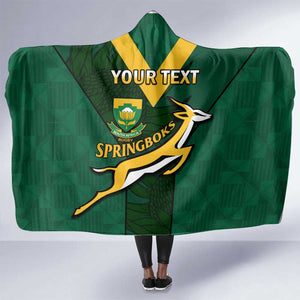 Custom South Africa Rugby Go Blitzboks Sevens Hooded Blanket