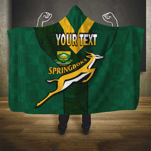 Custom South Africa Rugby Go Blitzboks Sevens Hooded Blanket