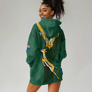 Custom South Africa Rugby Go Blitzboks Sevens Hoodie Dress