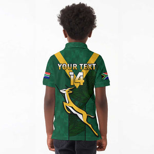 Custom South Africa Rugby Go Blitzboks Sevens Kid Polo Shirt