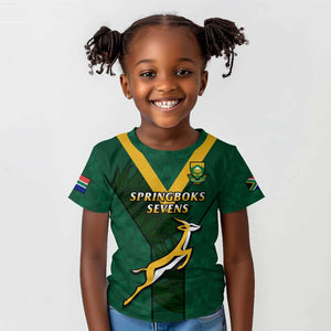 Custom South Africa Rugby Go Blitzboks Sevens Kid T shirt