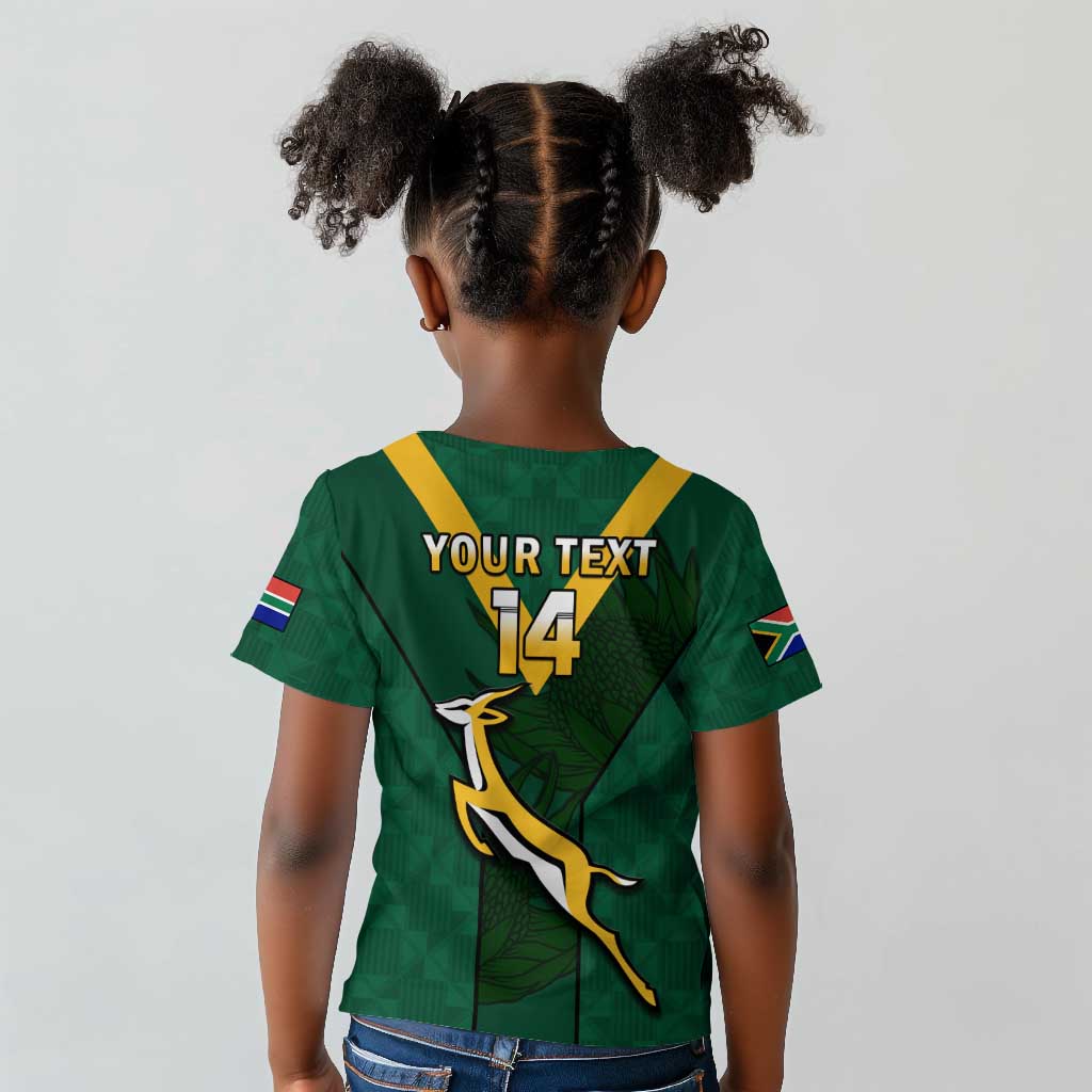 Custom South Africa Rugby Go Blitzboks Sevens Kid T shirt