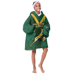 Custom South Africa Rugby Go Blitzboks Sevens KId Wearable Blanket Hoodie