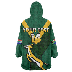 Custom South Africa Rugby Go Blitzboks Sevens KId Wearable Blanket Hoodie