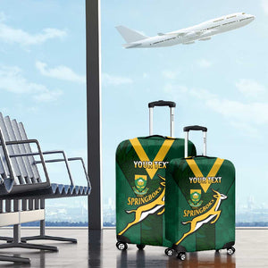 Custom South Africa Rugby Go Blitzboks Sevens Luggage Cover