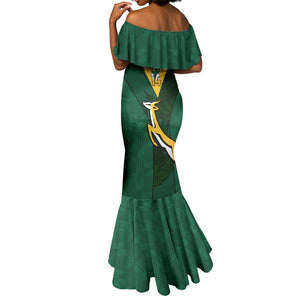 Custom South Africa Rugby Go Blitzboks Sevens Mermaid Dress