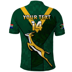 Custom South Africa Rugby Go Blitzboks Sevens Polo Shirt