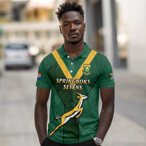 Custom South Africa Rugby Go Blitzboks Sevens Polo Shirt