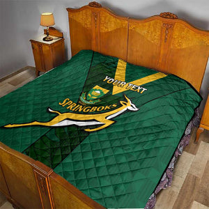 Custom South Africa Rugby Go Blitzboks Sevens Quilt