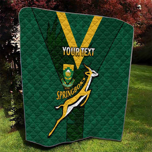 Custom South Africa Rugby Go Blitzboks Sevens Quilt