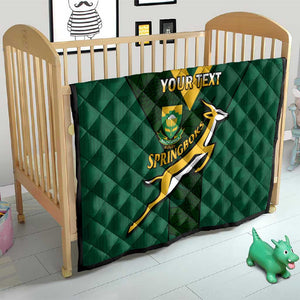 Custom South Africa Rugby Go Blitzboks Sevens Quilt