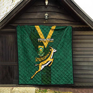 Custom South Africa Rugby Go Blitzboks Sevens Quilt