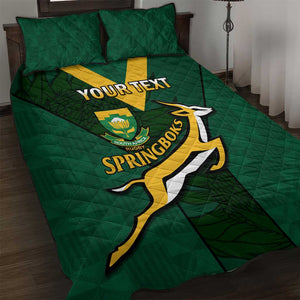 Custom South Africa Rugby Go Blitzboks Sevens Quilt Bed Set